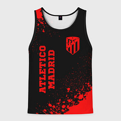 Мужская майка без рукавов Atletico Madrid - red gradient вертикально