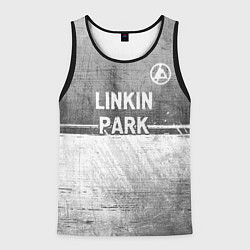 Майка-безрукавка мужская Linkin Park 2024 - grey gradient посередине, цвет: 3D-черный