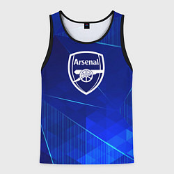 Майка-безрукавка мужская Arsenal blue poly, цвет: 3D-черный