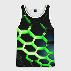 Мужская майка без рукавов Neon Honeycombs