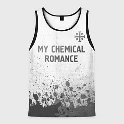 Майка-безрукавка мужская My Chemical Romance - white gradient посередине, цвет: 3D-черный