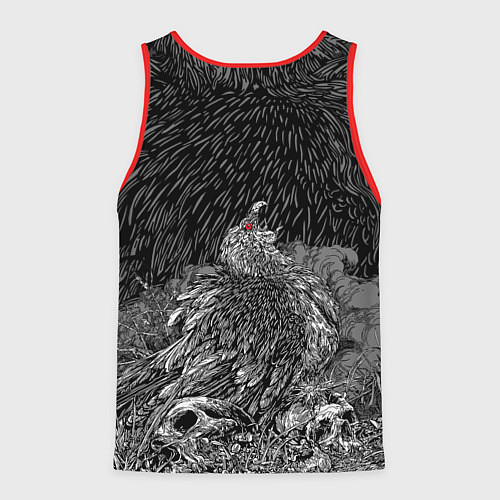 Мужская майка без рукавов Metallica - scavenger on the skull / 3D-Красный – фото 2