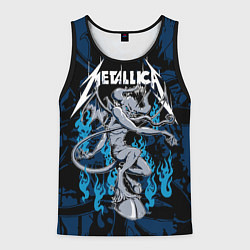 Майка-безрукавка мужская Metallica - damn, цвет: 3D-черный
