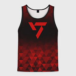 Майка-безрукавка мужская Seventeen red poly, цвет: 3D-черный