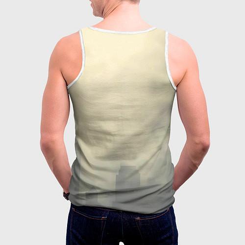 Мужская майка без рукавов Человек паук в прыжке / 3D-Белый – фото 4