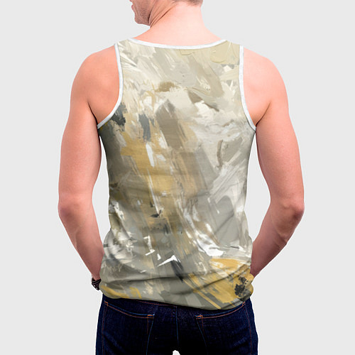 Мужская майка без рукавов Человек - паук маслом / 3D-Белый – фото 4