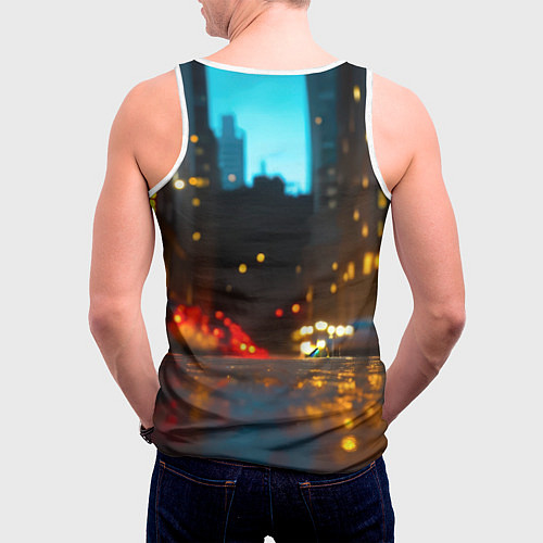 Мужская майка без рукавов Человек паук на старте / 3D-Белый – фото 4