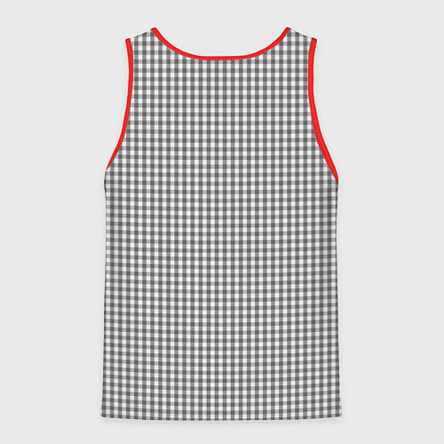 Мужская майка без рукавов Черные очки висят на кармане / 3D-Красный – фото 2