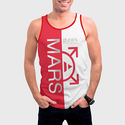 Майка-безрукавка мужская 30 Seconds to Mars poster, цвет: 3D-красный — фото 2