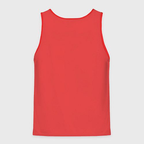 Мужская майка без рукавов Красная панда с кисточкой в зубах / 3D-Красный – фото 2