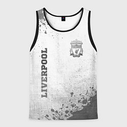 Майка-безрукавка мужская Liverpool - white gradient вертикально, цвет: 3D-черный