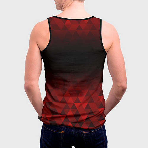 Мужская майка без рукавов West Ham red poly / 3D-Черный – фото 4