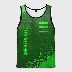 Мужская майка без рукавов OneRepublic - green gradient вертикально