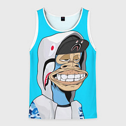 Майка-безрукавка мужская NFT ape in the hood, цвет: 3D-белый