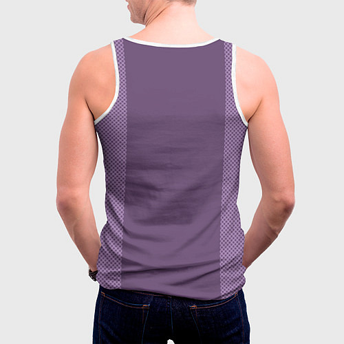 Мужская майка без рукавов Sport фиолетовый / 3D-Белый – фото 4