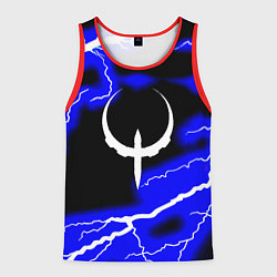 Майка-безрукавка мужская Quake молнии шторм, цвет: 3D-красный