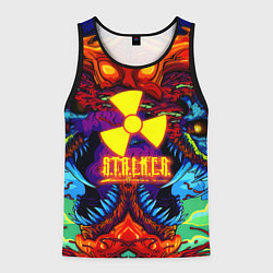 Майка-безрукавка мужская Stalker монстр чернобыля, цвет: 3D-черный