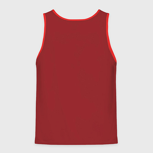 Мужская майка без рукавов Человек паук взгляд супергероя / 3D-Красный – фото 2