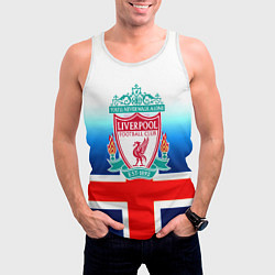 Майка-безрукавка мужская Liverpool Англия, цвет: 3D-белый — фото 2