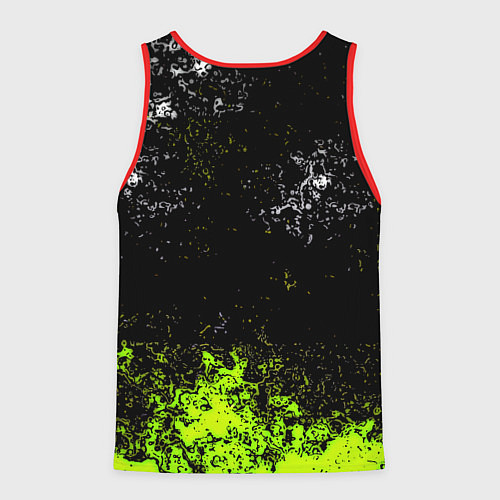 Мужская майка без рукавов Stalker брызги красок / 3D-Красный – фото 2