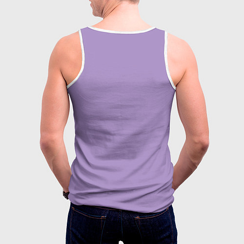 Мужская майка без рукавов Маяк с розами и корабли / 3D-Белый – фото 4