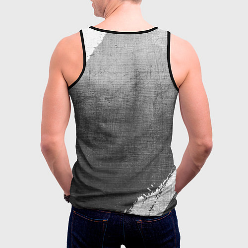 Мужская майка без рукавов Coldplay - grey gradient / 3D-Черный – фото 4