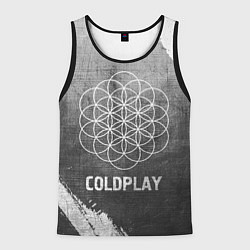 Майка-безрукавка мужская Coldplay - grey gradient, цвет: 3D-черный