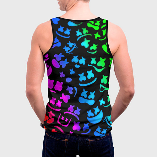 Мужская майка без рукавов Marshmello x NASA gradient / 3D-Черный – фото 4