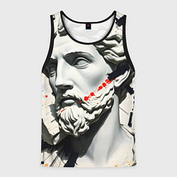 Майка-безрукавка мужская Античный портрет зарисовки, цвет: 3D-черный