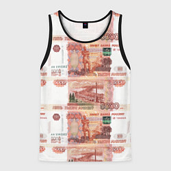 Майка-безрукавка мужская 5 000 рублей, цвет: 3D-черный