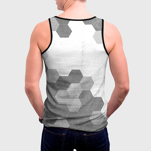 Мужская майка без рукавов Half-Life - white gradient посередине / 3D-Черный – фото 4