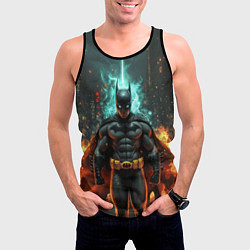 Майка-безрукавка мужская Бэтмен эпик, цвет: 3D-черный — фото 2