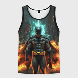 Майка-безрукавка мужская Бэтмен эпик, цвет: 3D-черный