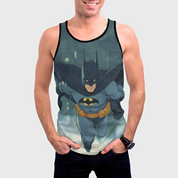 Майка-безрукавка мужская Бэтмен старый стиль, цвет: 3D-черный — фото 2