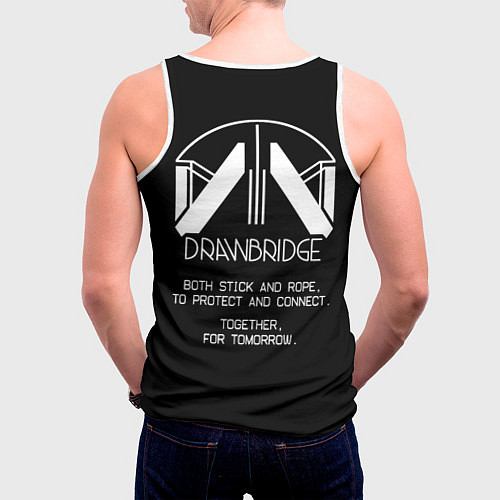 Мужская майка без рукавов Drawbridge Death stranding 2 on the beach / 3D-Белый – фото 4