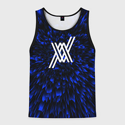 Майка-безрукавка мужская Darling in the FranXX blue energy, цвет: 3D-черный