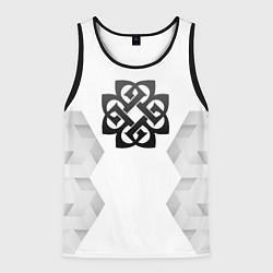 Майка-безрукавка мужская Breaking Benjamin white poly, цвет: 3D-черный