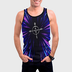 Майка-безрукавка мужская Megadeth neon energy, цвет: 3D-черный — фото 2