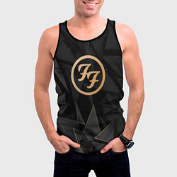 Майка-безрукавка мужская Foo Fighters golden poly, цвет: 3D-черный — фото 2