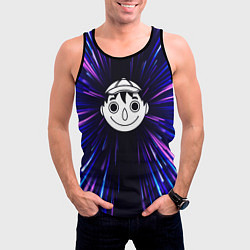 Майка-безрукавка мужская Tomodachi Game neon energy, цвет: 3D-черный — фото 2