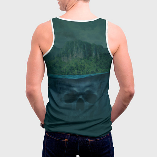 Мужская майка без рукавов Far Cry villains / 3D-Белый – фото 4