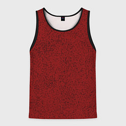 Майка-безрукавка мужская Тёмный красный в крапинку, цвет: 3D-черный