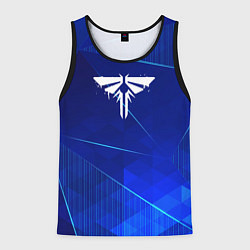 Майка-безрукавка мужская The Last Of Us blue poly, цвет: 3D-черный