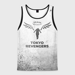 Майка-безрукавка мужская Tokyo Revengers - white gradient, цвет: 3D-черный