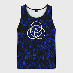 Майка-безрукавка мужская Elden Ring blue energy, цвет: 3D-черный