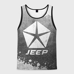 Майка-безрукавка мужская Jeep - grey gradient, цвет: 3D-черный