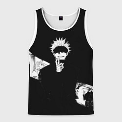 Мужская майка без рукавов Сатору годжо битва