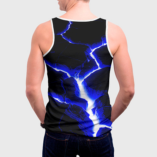 Мужская майка без рукавов The rift / 3D-Белый – фото 4