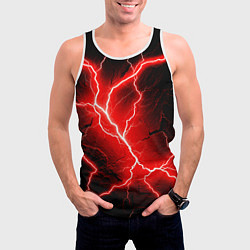 Майка-безрукавка мужская Lightning, цвет: 3D-белый — фото 2