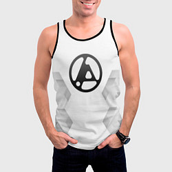 Майка-безрукавка мужская Linkin Park 2024 white poly, цвет: 3D-черный — фото 2